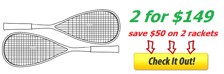 Seasonal sale - 2 for $149 Squash Rackets