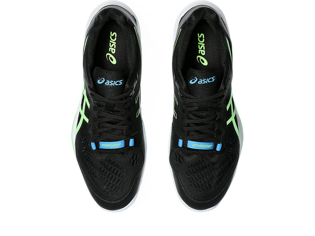Asics Sky Elite FF 2 Men's Court Shoes, Black / Lime Burst