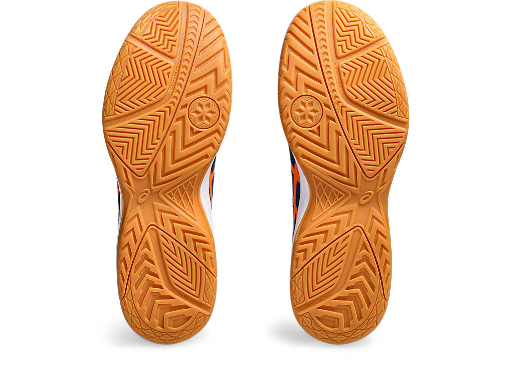 new color - Asics Upcourt 5 Men's Court Shoes, Peacoat / Shocking Orange