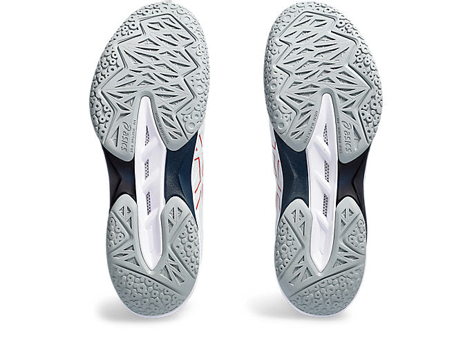 new color - Asics Blast FF 3 Men's Court Shoes, White/Pure Bronze
