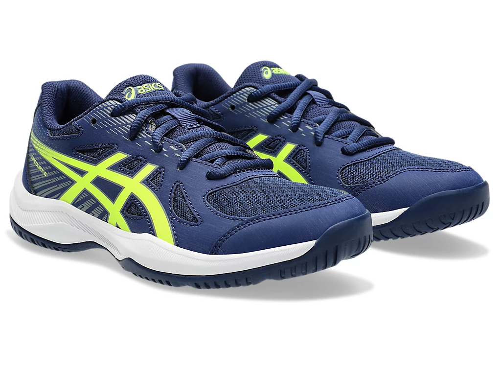 Sports Shoes for Kids Asics Upcourt 6 Gs Blue Children's Unisex Handball