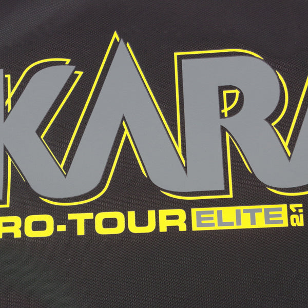 Karakal Pro Tour Elite 2.1, 12 Racquet Bag, Yellow Trim