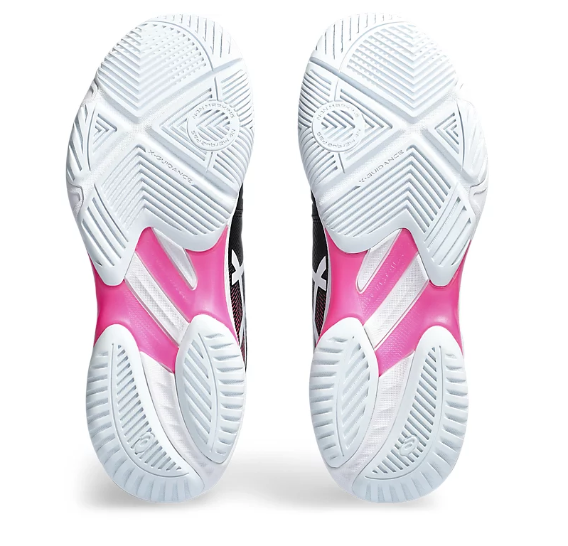 SAVE $25 - Asics Netburner Ballistic FF 3 Women's Court Shoes, Black / Hot Pink