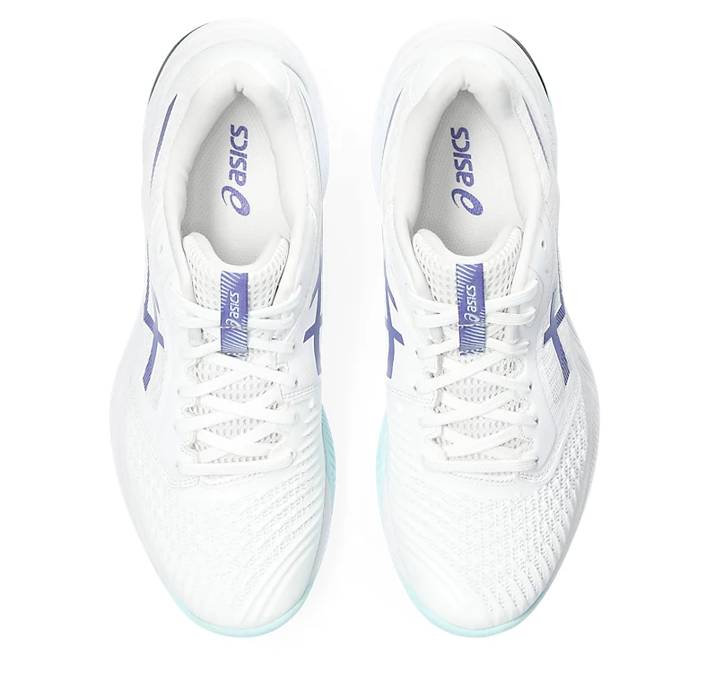 SAVE $25 - Asics Netburner Ballistic FF 3 Women's Court Shoes, White /Blue Violet