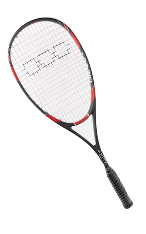 Stellar Assault Squash Racquet, Black/Red