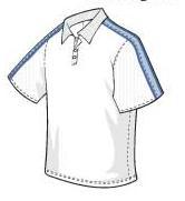 Balle De Match Boy's Asteroid Classic Polo, White