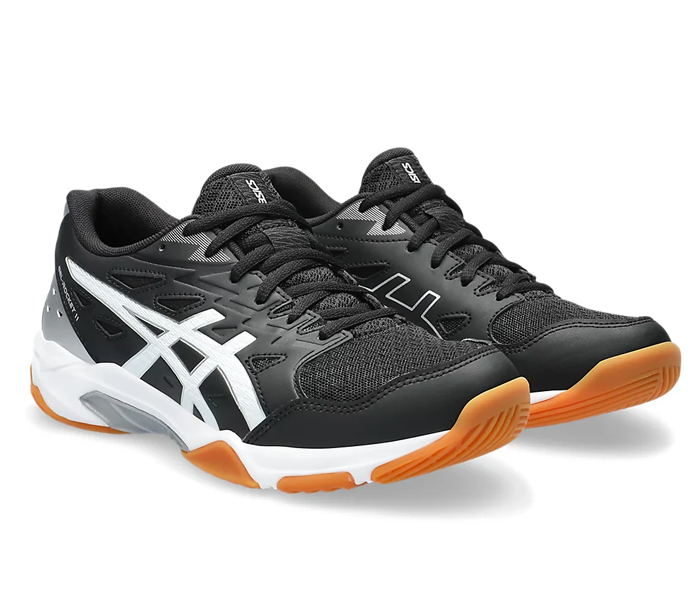 Asics Gel-Rocket 11 Women's Court Shoes, Black/Pure Silver