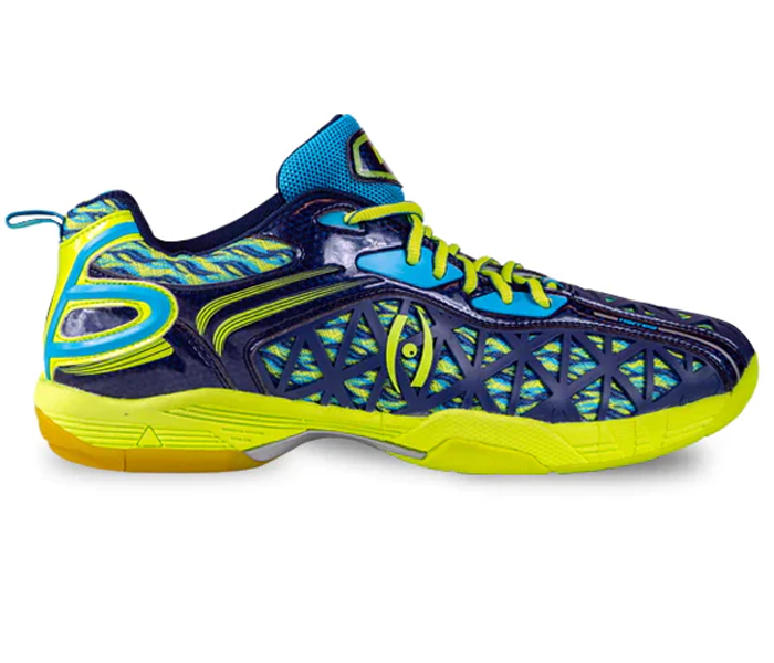 Harrow Typhoon Indoor Court Shoe, Navy / Lime