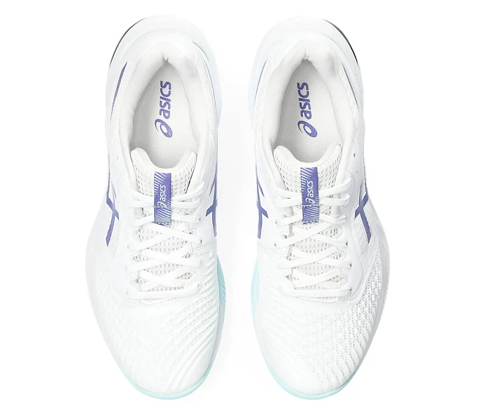 SAVE $25 - Asics Netburner Ballistic FF 3 Unisex Court Shoes, White /Blue Violet