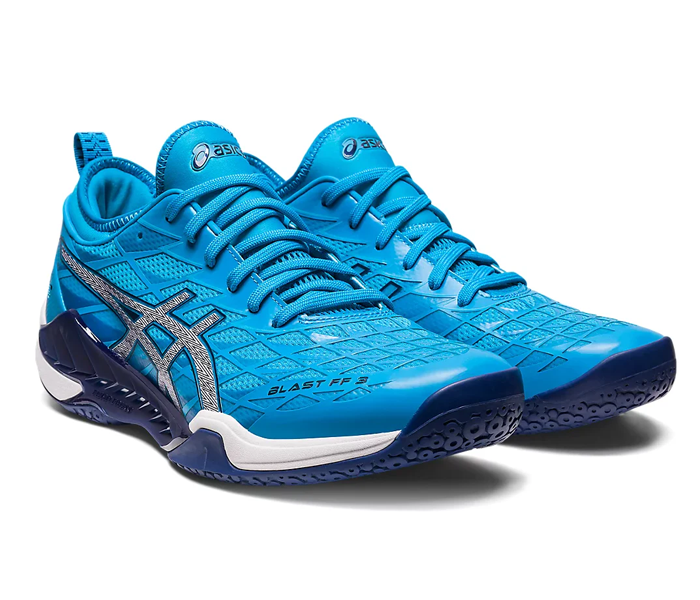 Asics Blast FF 3 Court Shoes, Island Blue / Indigo – SquashGear.com