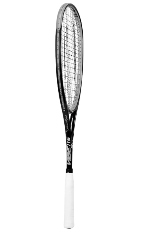 Harrow Vibe 115 Squash Racquet, Custom Karim Adbel Gawad, Black/Silver
