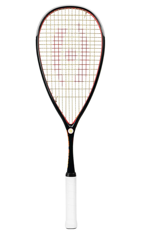 Harrow Reflex 125 Tarek Momen Squash Racquet, Black/Red/Yellow