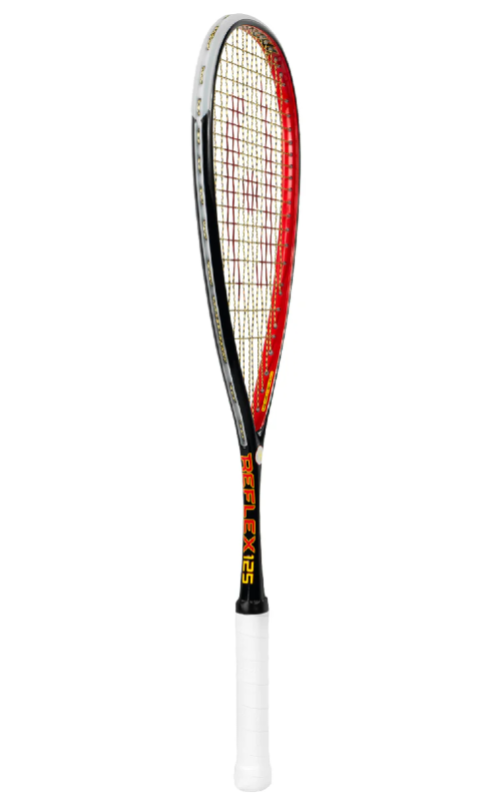 Harrow Reflex 125 Tarek Momen Squash Racquet, Black/Red/Yellow