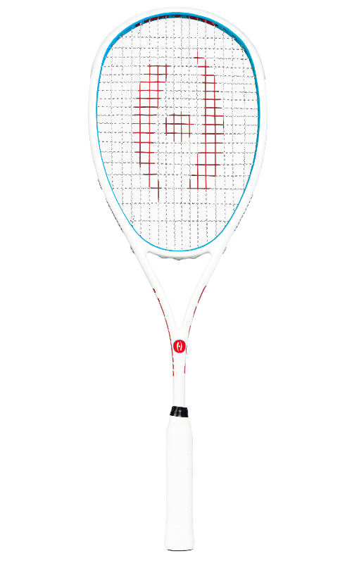 Harrow M-140 Squash Racquet, White/Blue/Red