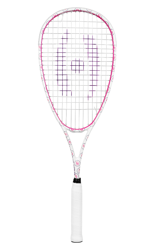 new - Harrow Junior 130 Squash Racquet, White/Pink/Purple
