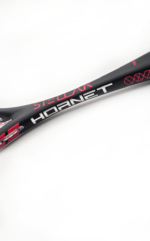 Stellar Hornet Squash Racquet, Black/Red
