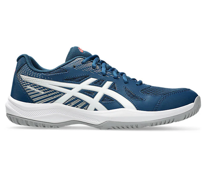 new color - Asics Upcourt 6 Men's Court Shoes, Mako Blue/White