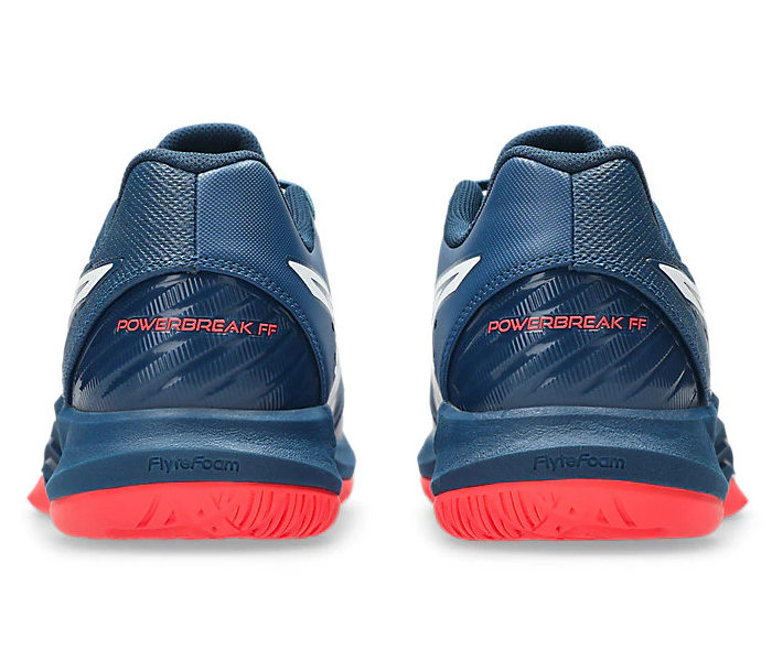 new - Asics Powerbreak FF Men's Court Shoes, Mako Blue/White