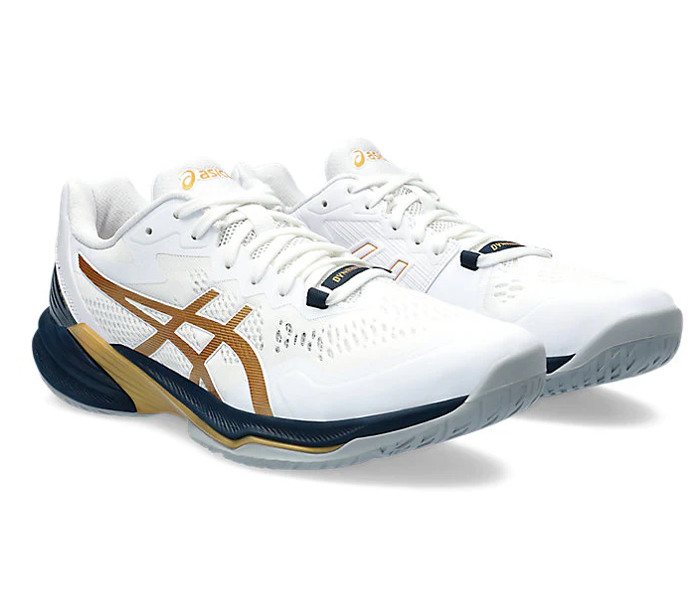 スカイエリートff2 ホワイトゴールド　26.5㎝ new color - Asics Sky Elite FF 2 Men's Court Shoes, White