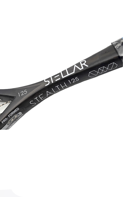 Stellar Stealth Squash Racquet, Black/Royal Blue