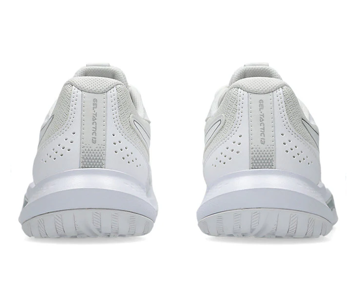 new - Asics Gel Tactic 13 Women's Court Shoes, White/Pure Silver