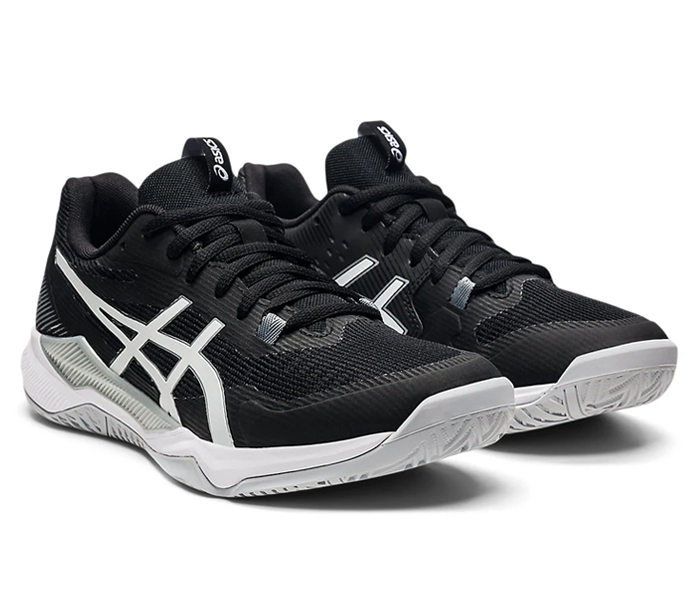 シューズ Asics GEL TACTIC Save $20 - Asics Gel Tactic Unisex Court Shoes, Black / White