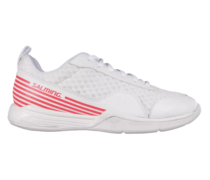 Salming Viper SL Women's Court Shoes, White Fire Red