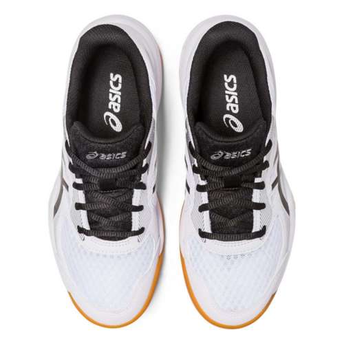 Asics Upcourt 5 GS Junior Court Shoes, White / Black