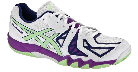 Asics Gel Blade 5 Women s Court Shoes White Pistachio Grape