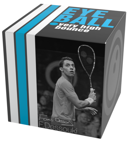 Eye Blue Dot Beginner Squash Ball, 1-ball