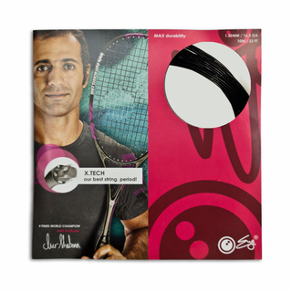 Eyerackets X.Tech 1.25 mm, Black, Squash String, SET
