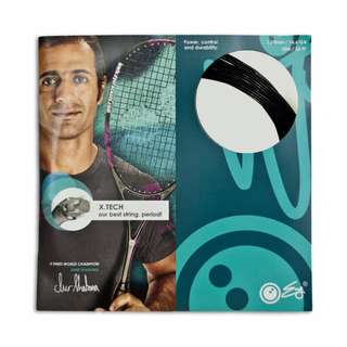 Eye Rackets X.Tech  16.6g /1.25 mm, Black, Squash String, SET