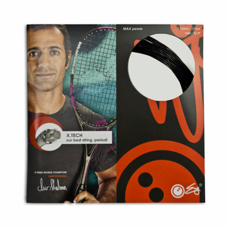 Eye Rackets X.Tech 17g / 1.15 mm, Black, Squash String, SET