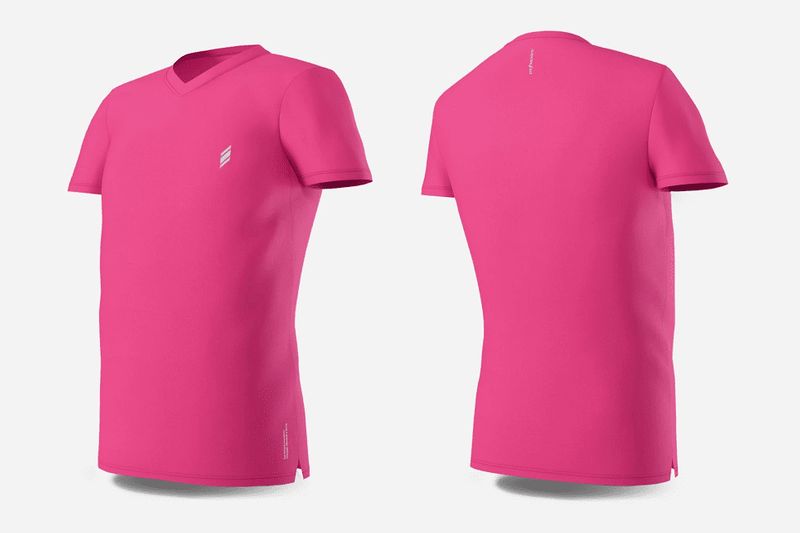 Eye Rackets Inline V-Neck Shirt, Pink
