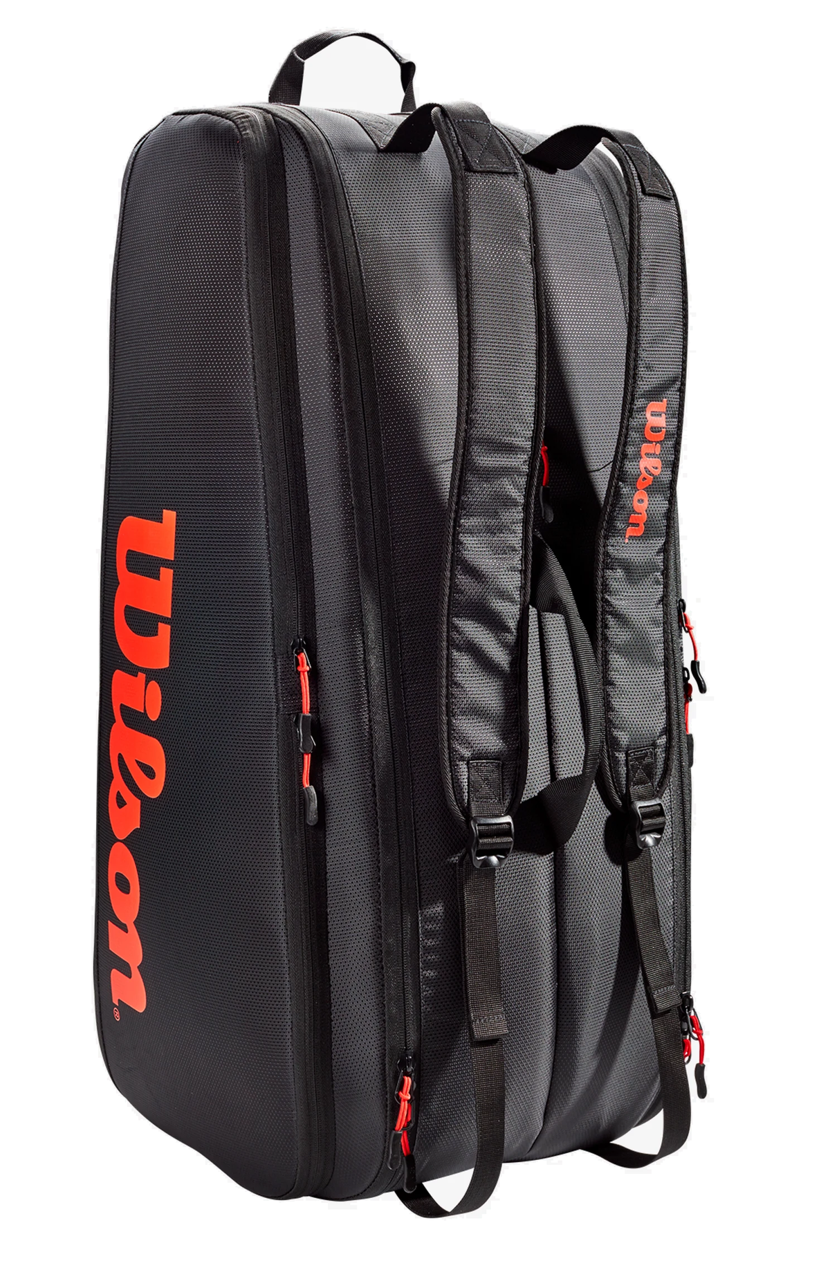 Wilson Tour 12 pack Racket Bag, Red / Black