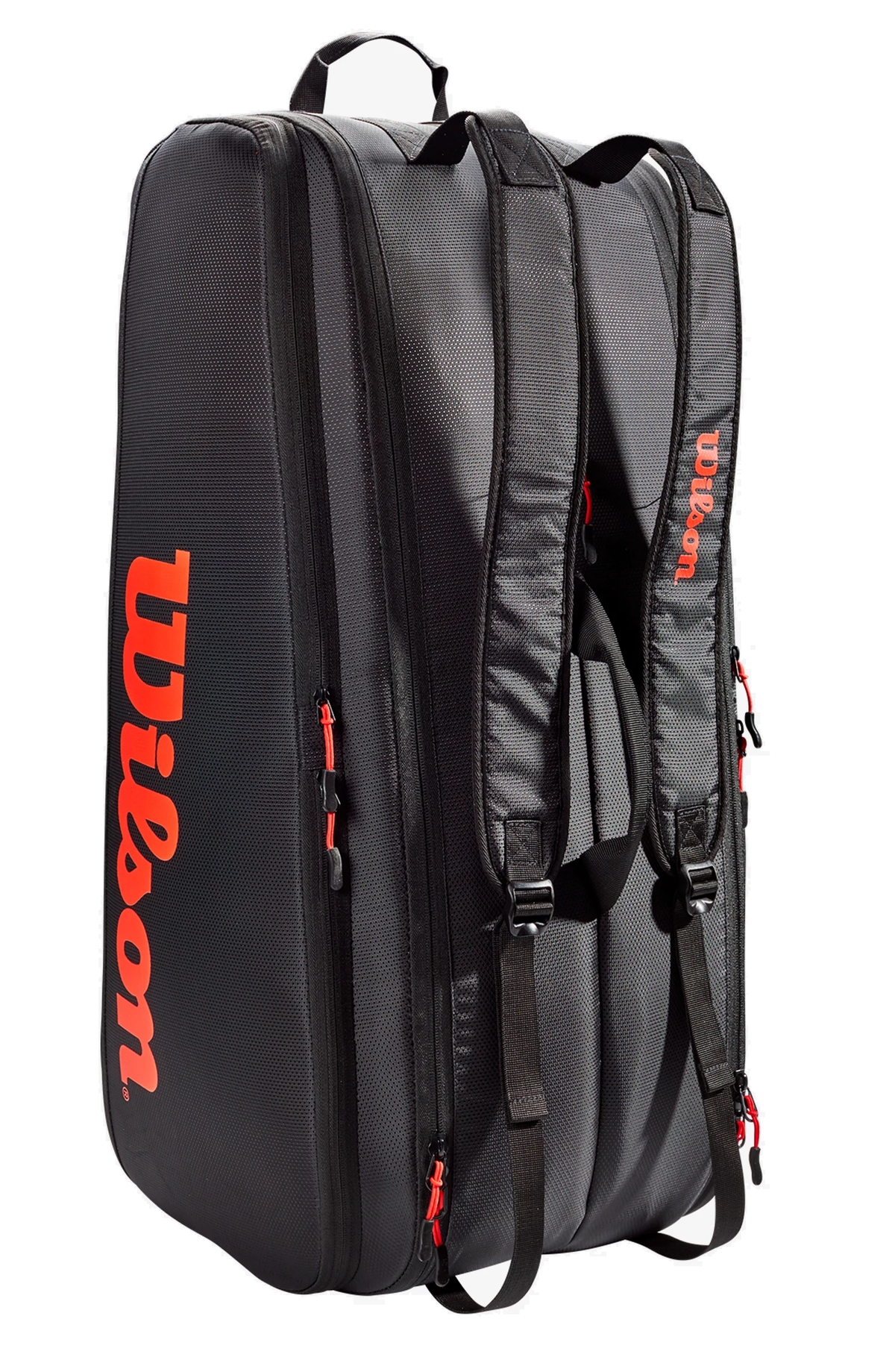 Wilson Tour 12 pack Racquet Bag, Red / Black