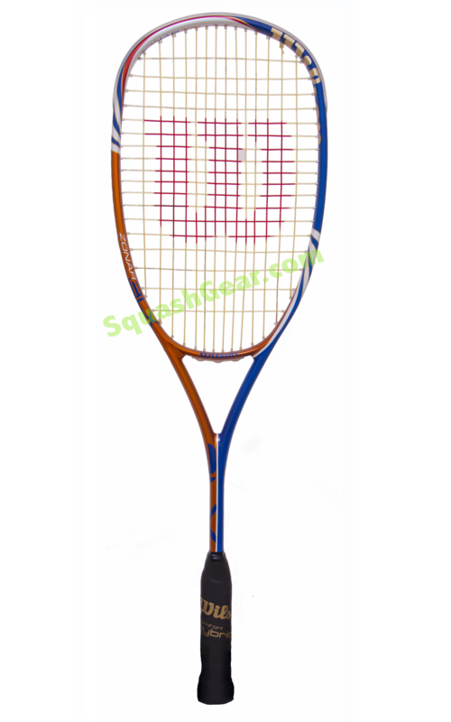 Holiday sale - Wilson Zonar BLX Squash Racquet, with cover, custom gripped