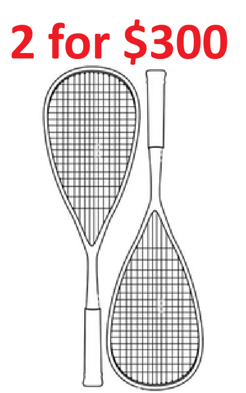 2 Squash Rackets Seasonal Sale - 2 for $300 Squash Rackets – SquashGear.com