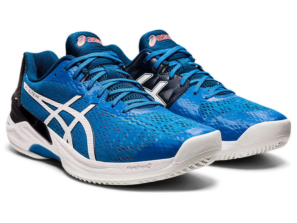 Asics Sky Elite FF Reborn Men's Court Shoes, Blue/White