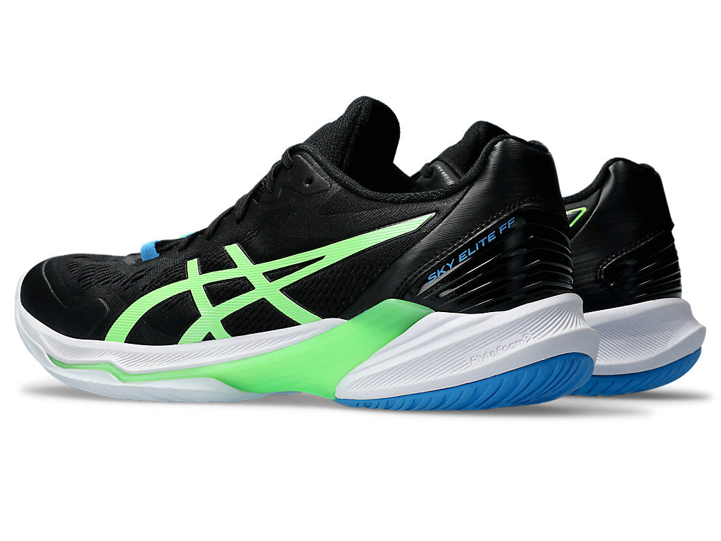 Asics Sky Elite FF 2 Men's Court Shoes, Black / Lime Burst 