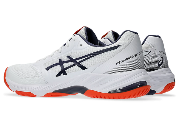 new color - Asics Netburner Ballistic FF 3 Men's Shoes, White/Indigo Fog