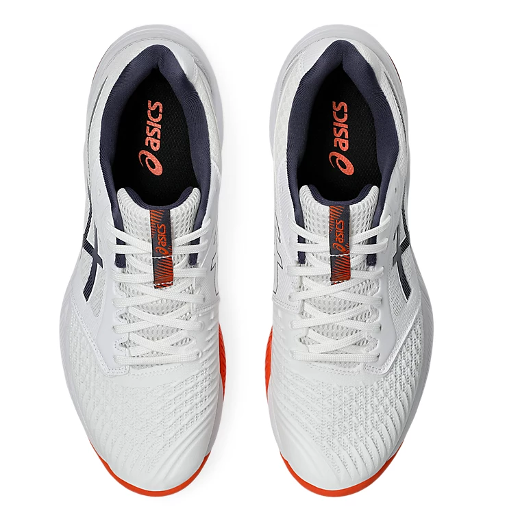 new color - Asics Netburner Ballistic FF 3 Men's Shoes, White/Indigo Fog