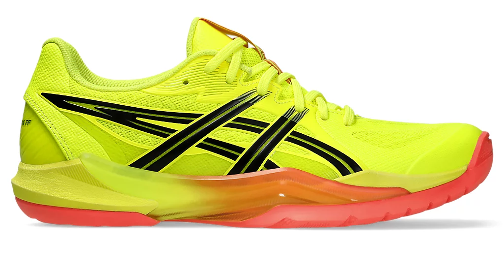 new - Asics Sky Elite FF 3 Paris Men's Court Shoes, Safety Yellow / Black