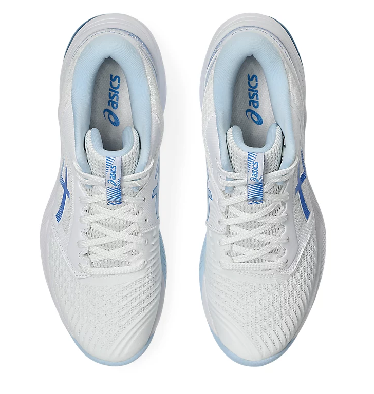 NEW - Asics Netburner Ballistic FF MT 3 Women's Shoes, White / Blue Coast