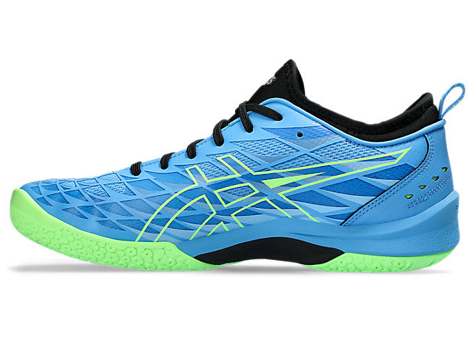 new color - Asics Blast FF 3 Men's Court Shoes, Waterscape / Lime Burst