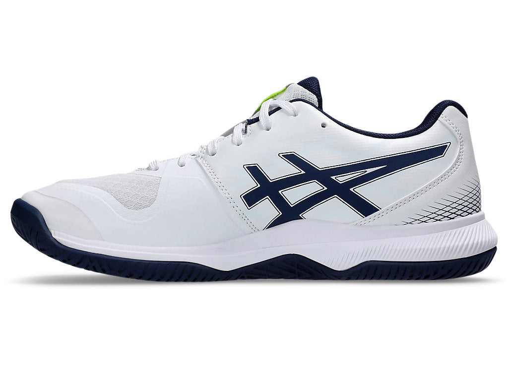 Asics Gel Tactic 12 Men's Court Shoes, White/Blue Expanse