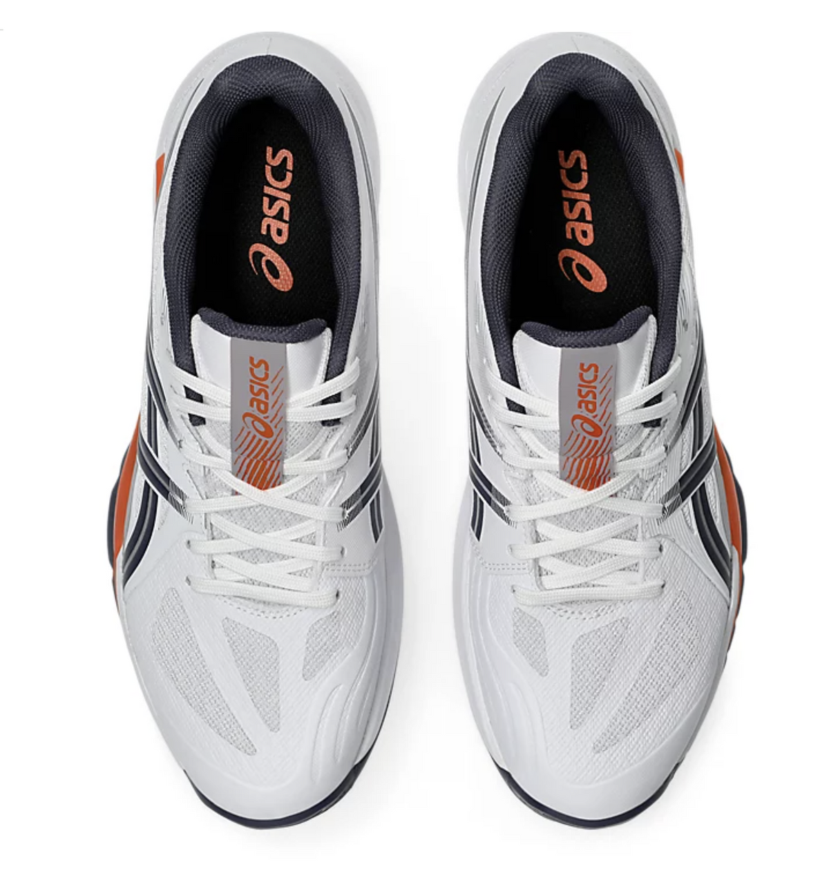 new color - Asics PowerBreak FF Men's Court Shoes, White / Nova Orange