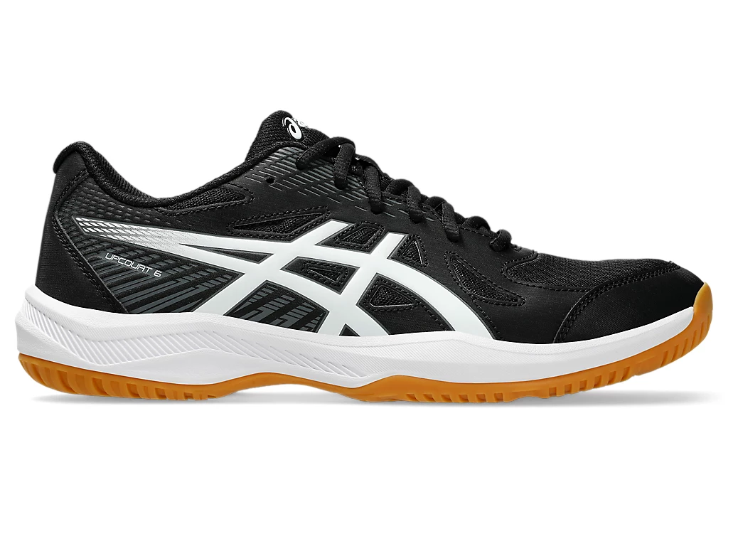 Asics Upcourt 6 Men's Court Shoes, Black / White