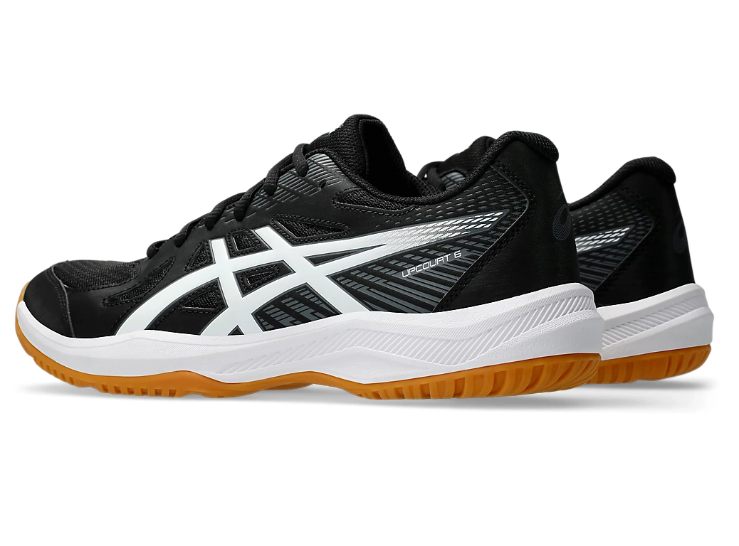 SALE - Asics Upcourt 6 Men's Court Shoes, Black / White