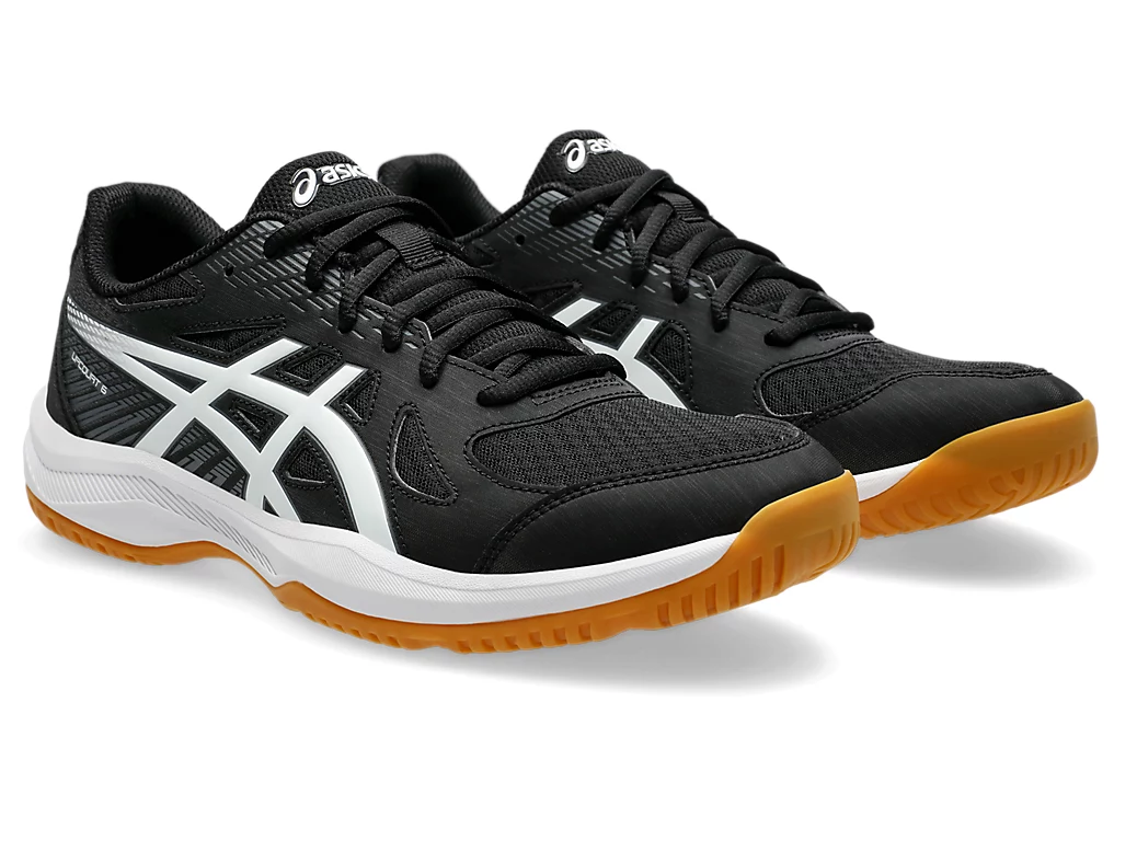 SALE - Asics Upcourt 6 Men's Court Shoes, Black / White